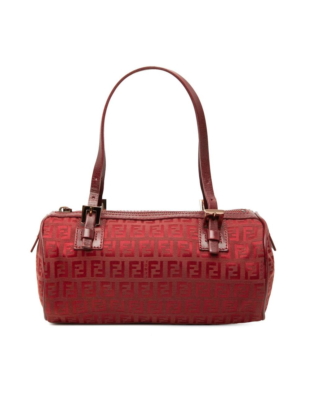 Fendi Zucchino Canvas Barrel Handbag #374753F68B